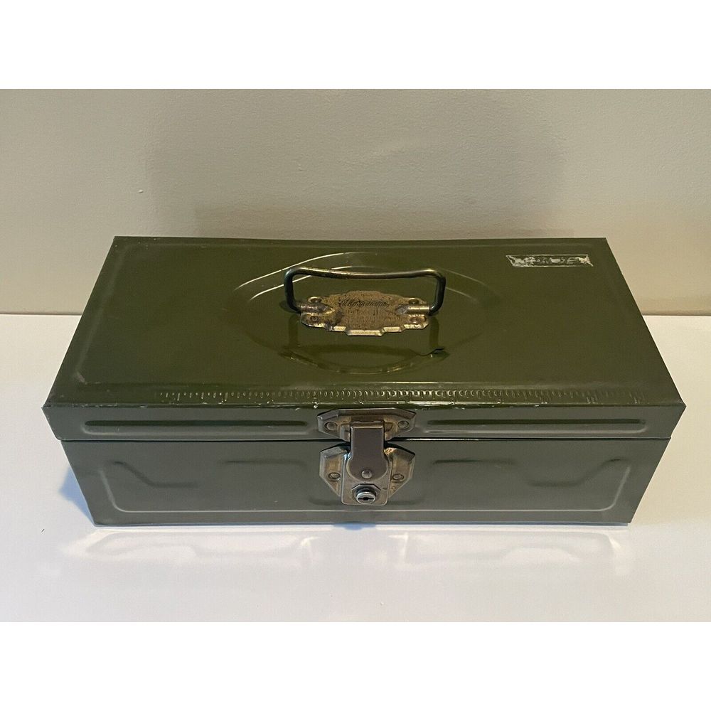 Antique Union Chest Lock Box with Coin‎ Holder Made In USA